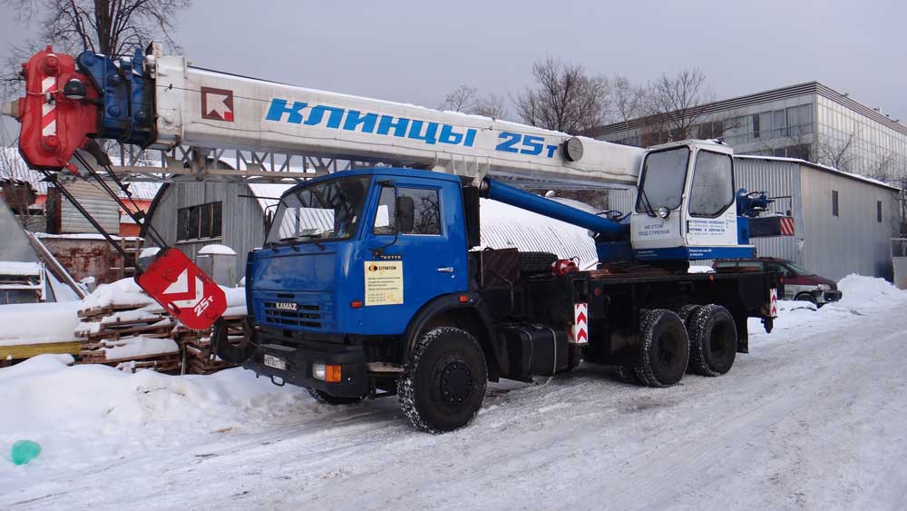 Аренда автокрана 25 тонн в Москве