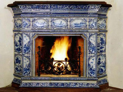 Печь из изразцов 