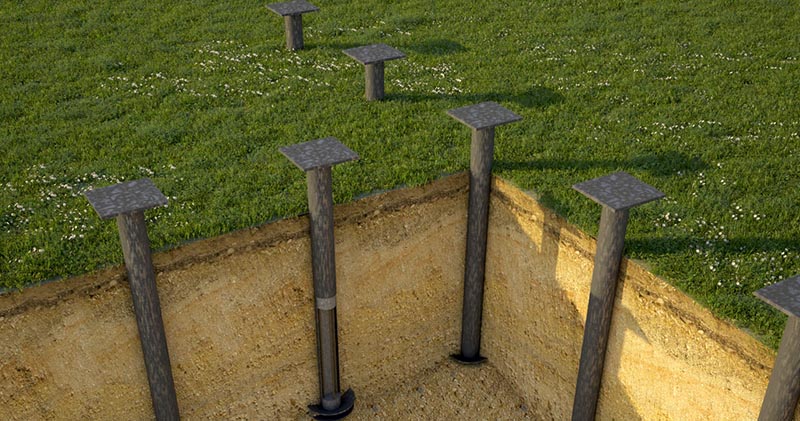 Винтовые сваи для фундамента